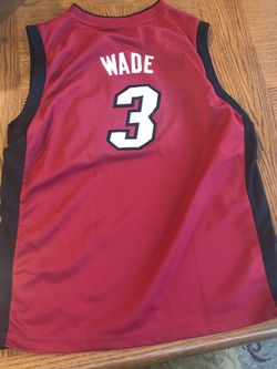 Adidas Dwayne Wade Miami Heat Jersey Youth XL Size 18-20 - $40