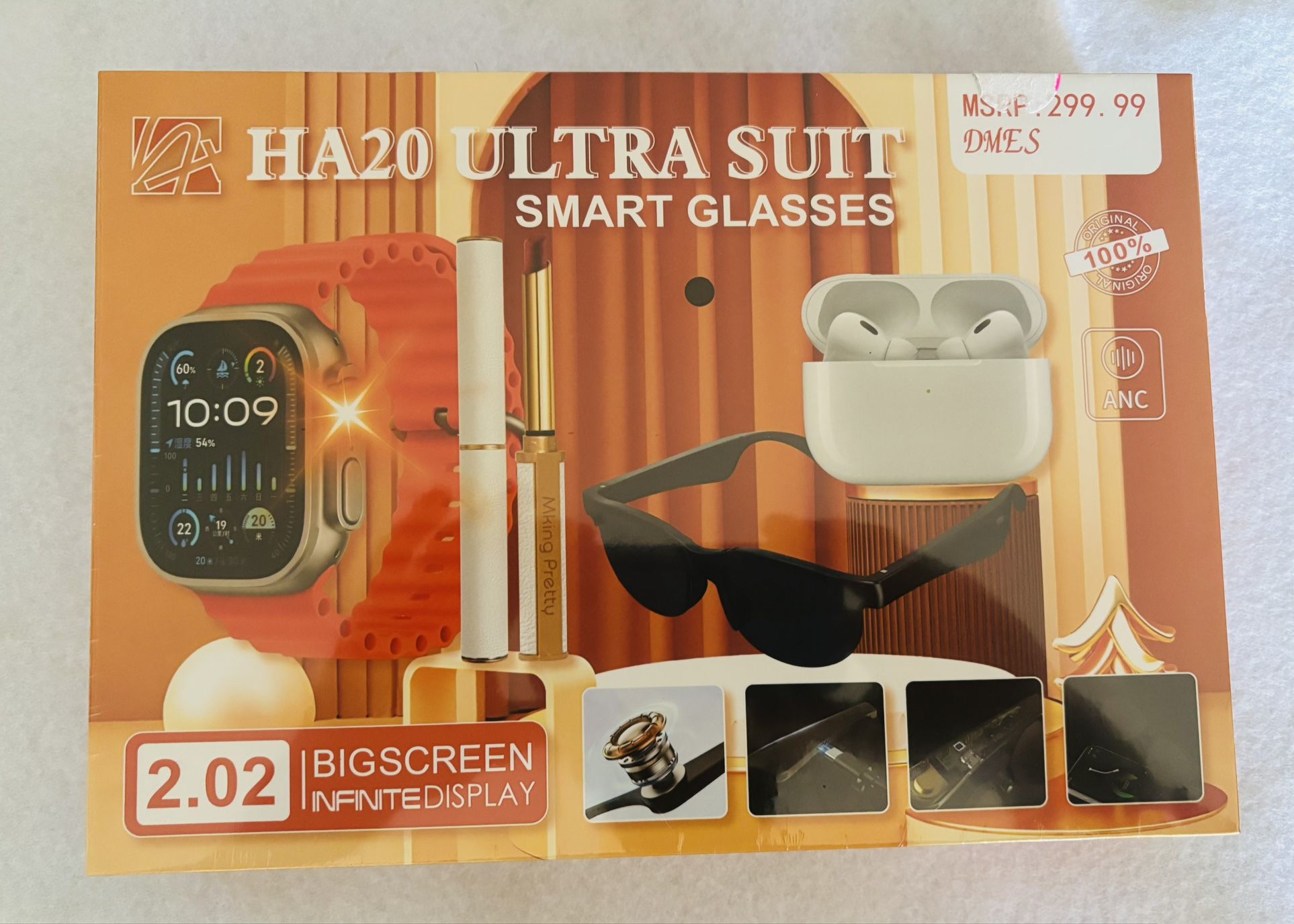 Smart Glasses & Watch Combo