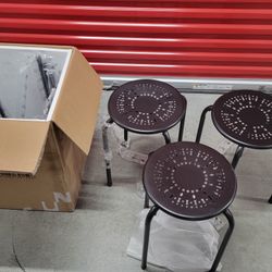 $35, Lot of (6) Low Stool, Seat, Side Table, Stand. NEW