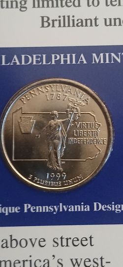 1999-P USA 25 cents  Pennsylvania State MS