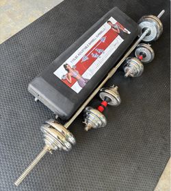Chrome Standard Weights, Bar, Dumbbells