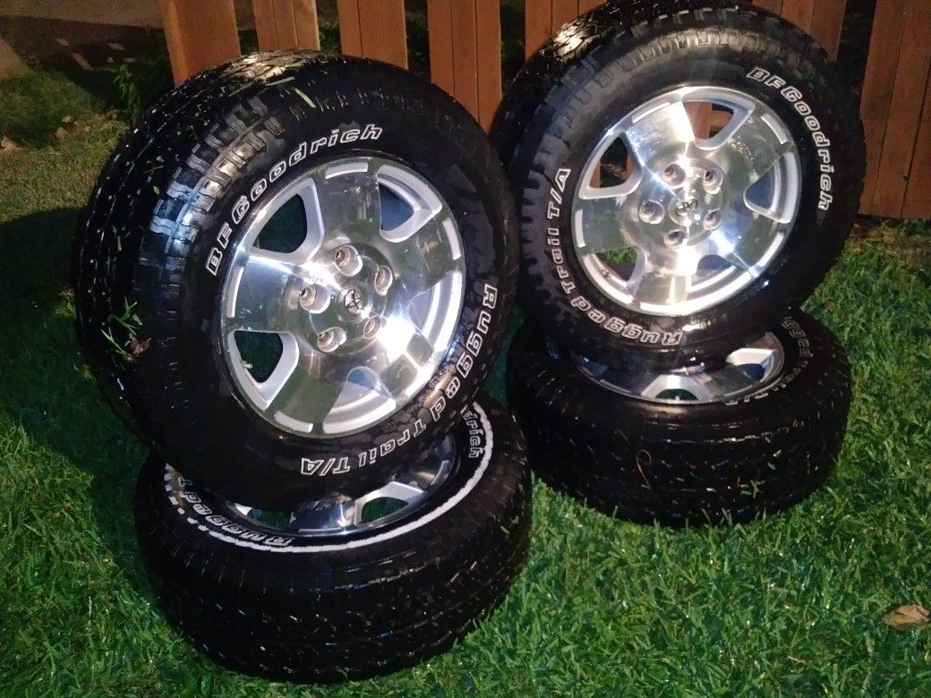 Wheels and tires. For Toyota. Tundra