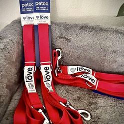 Pair Of Brand New 6 Foot Love Dog Leashes From Petco 