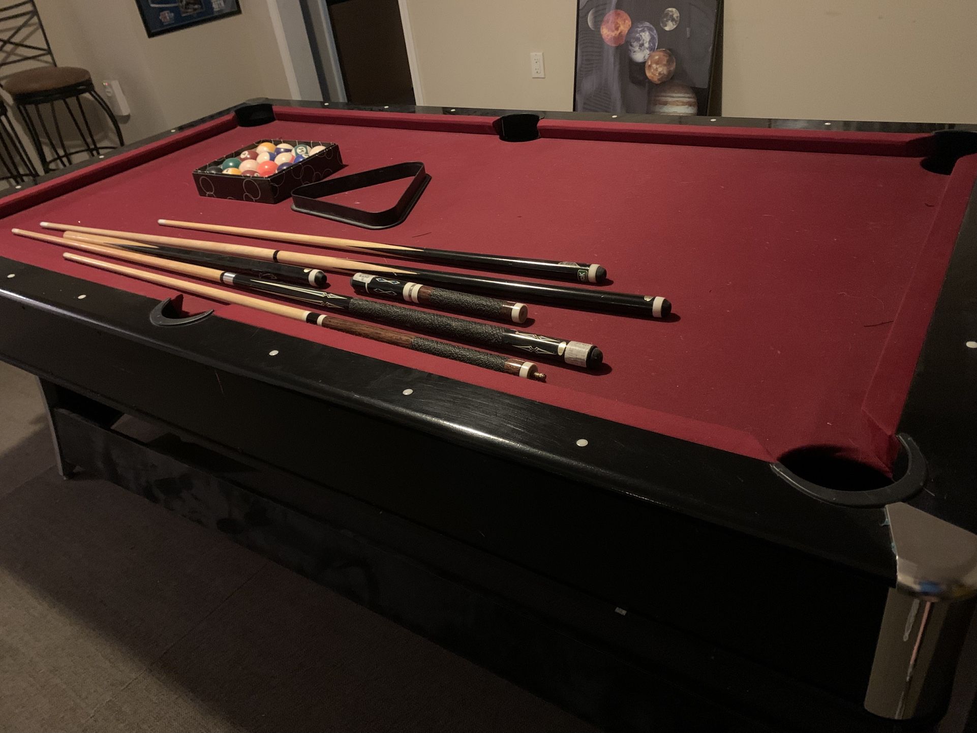 Pool and Air Hockey Combo Table 