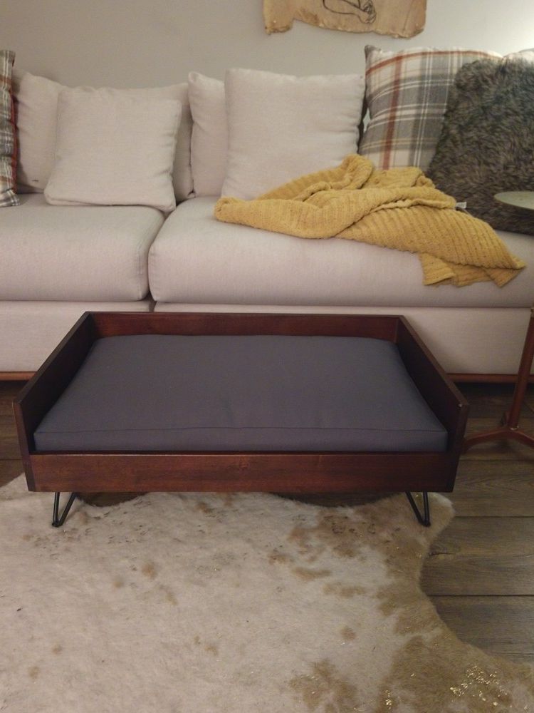50s modern small to medium dog bed