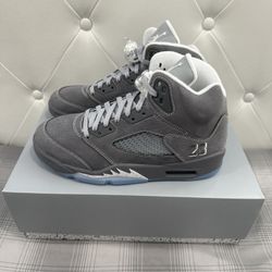 Air Jordan Retro 5 Wolf Grey Mens 8.5
