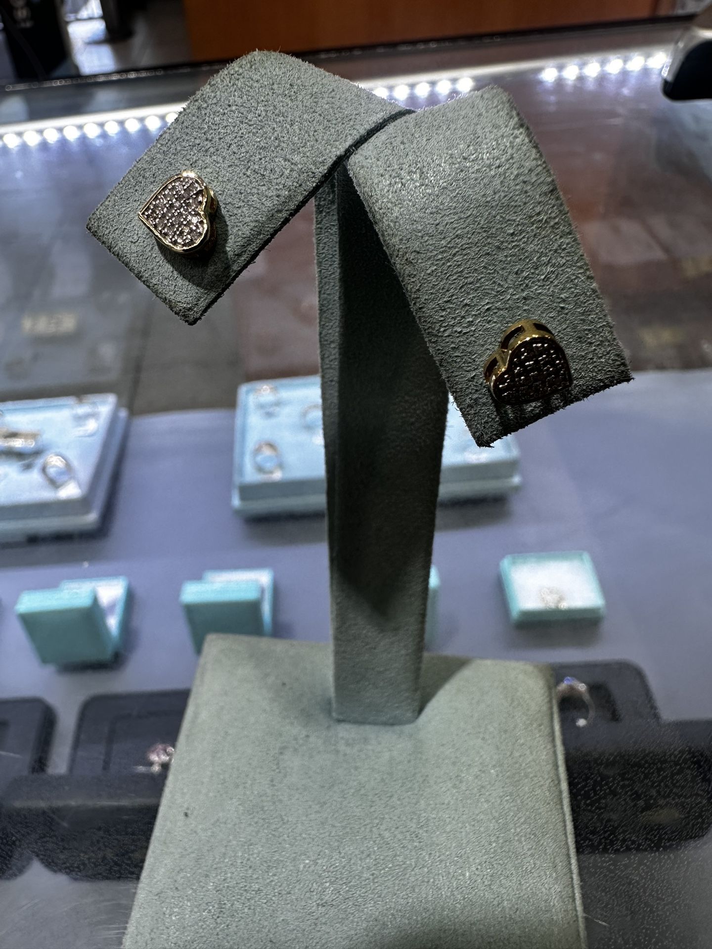 Diamond Heart Earrings