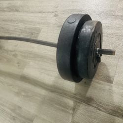 Weights 2-45 2- 15 Short Barbell