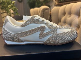 Crystal Rhinestone Low-Top Sneakers