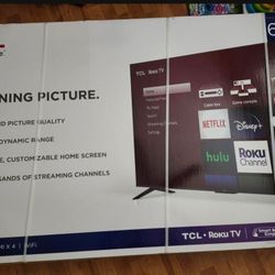 TCL roku TV  New ** 65 in 