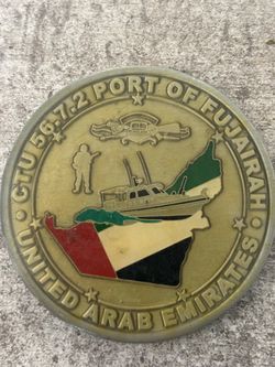 U.S. Navy Challenge Coin – CTU 56.7.2 Port of Fujairah UAE – Maritime Security