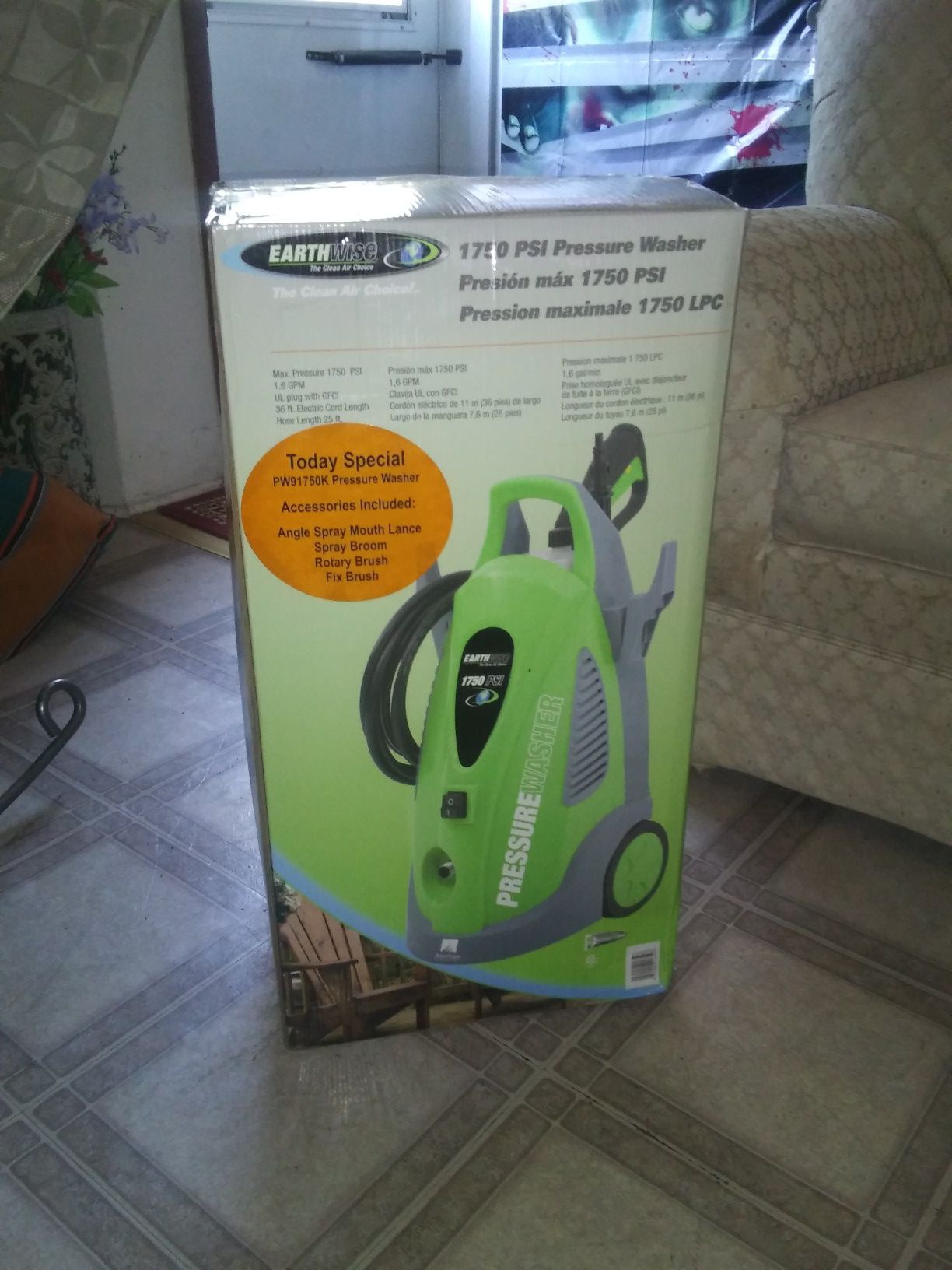 Earthwise Electric pressure washer 1750 PSI