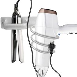 Hair Dryer And Flat Iron Holder 