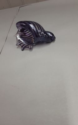 Mike Wilson 98 Art Glass Conch Shell- Located in Shelton