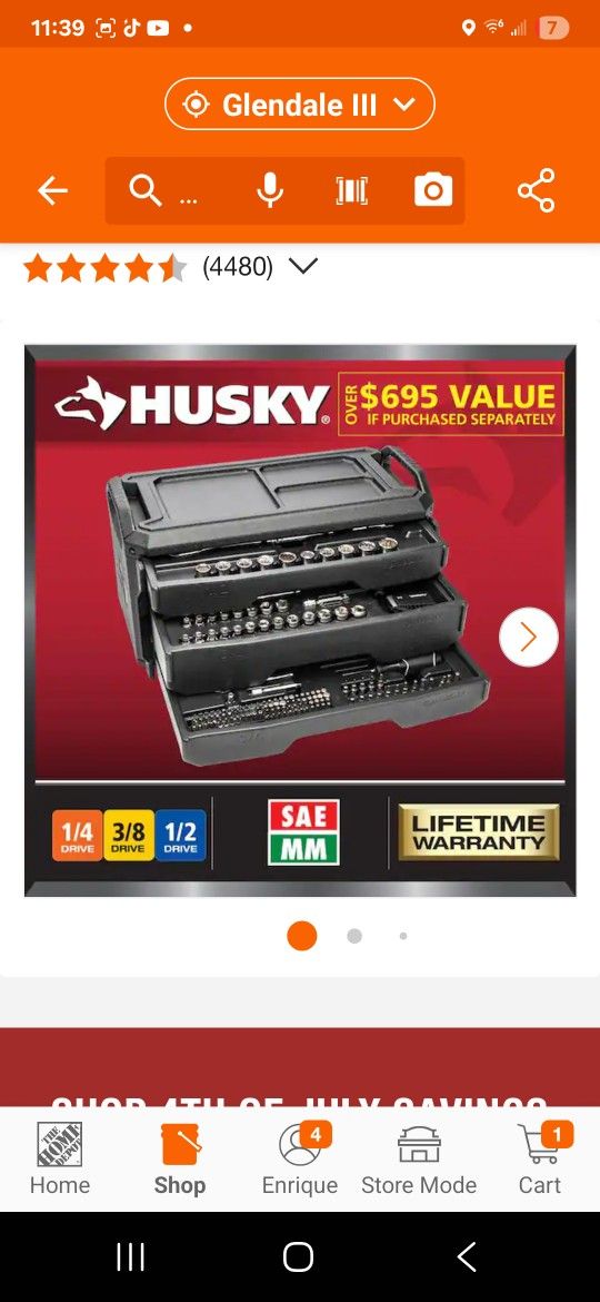 270 PC Husky Tool Box