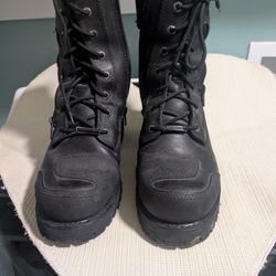 Harley Men's Riddick 8-Inch Lace-UP Black Motorcycle Boots D98308