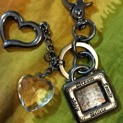 Reflections Silver Keychain With Large Charms 