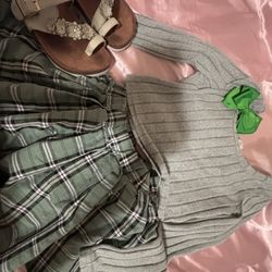 Girl Set With Bow And Shoe