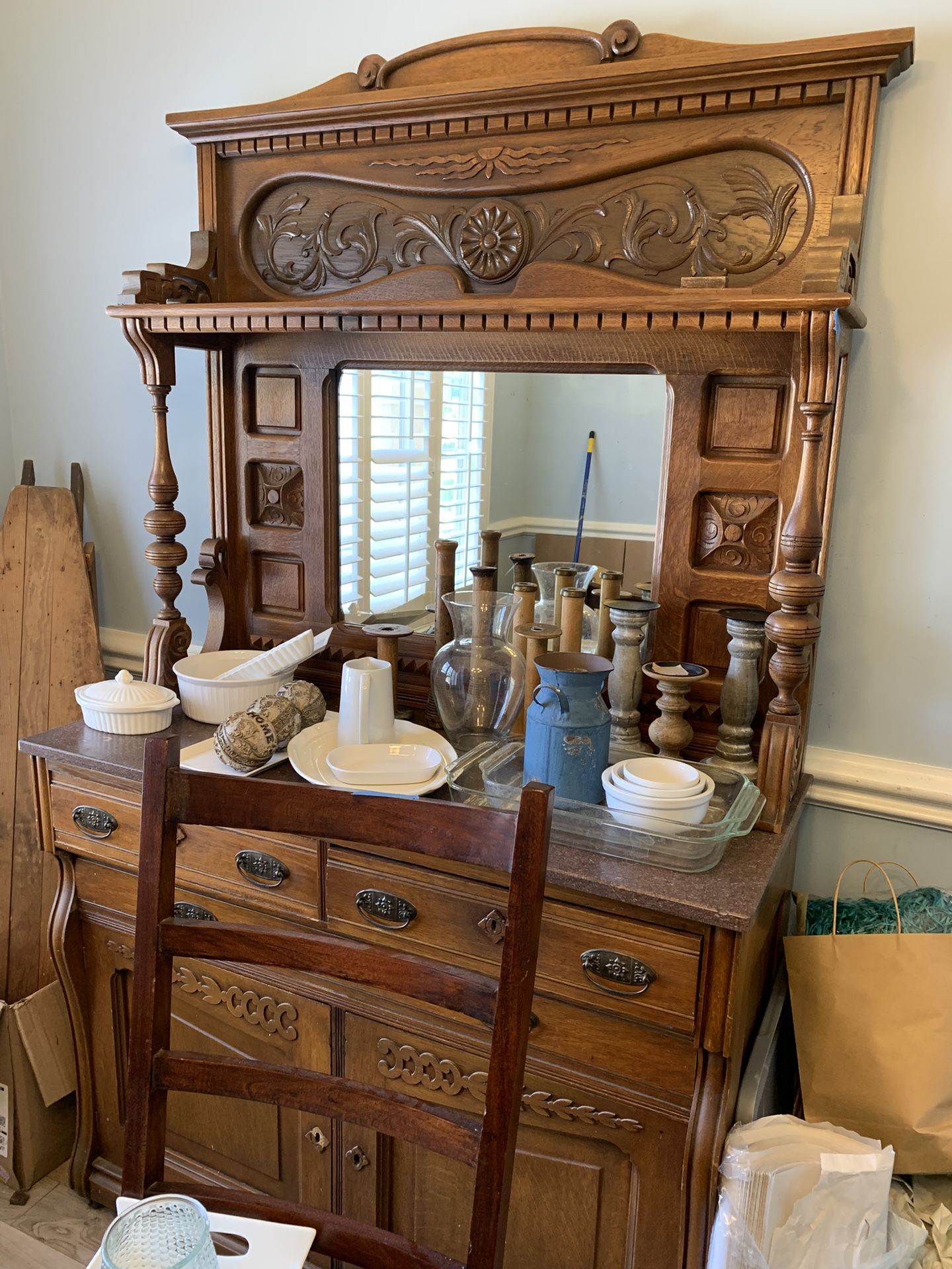 Antique Victorian Sideboard