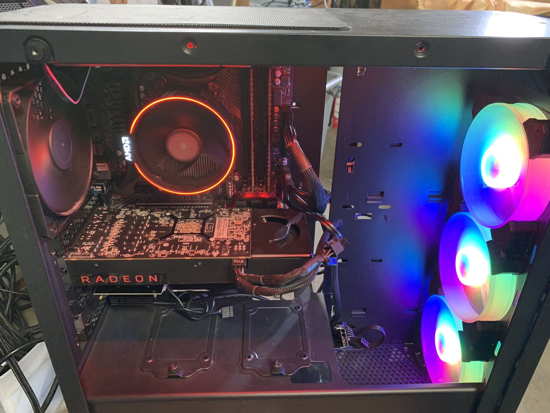 PC GAMING RYZEN 7-2700 -32GB-GPU RX480 / 256GB SSD AND 1TB HDD