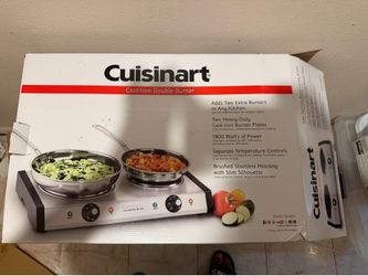 Cuisinart Cast iron Double burner “ Hot plate “ stainless steel.