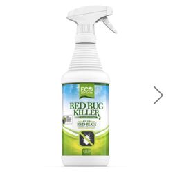 Eco Defense Bed Bug Killer, USDA Biobased, Bed Bug Spray & Dust Mite Spray, Natural Repellent Treatment 16 oz, “NEW/UNUSED
