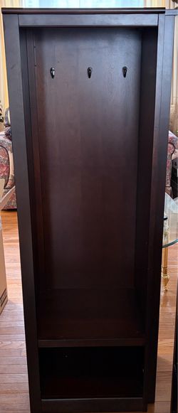 Loft Bed w/ Dresser, Desk, Locker, Cubby, and Shelf - Dark Wood