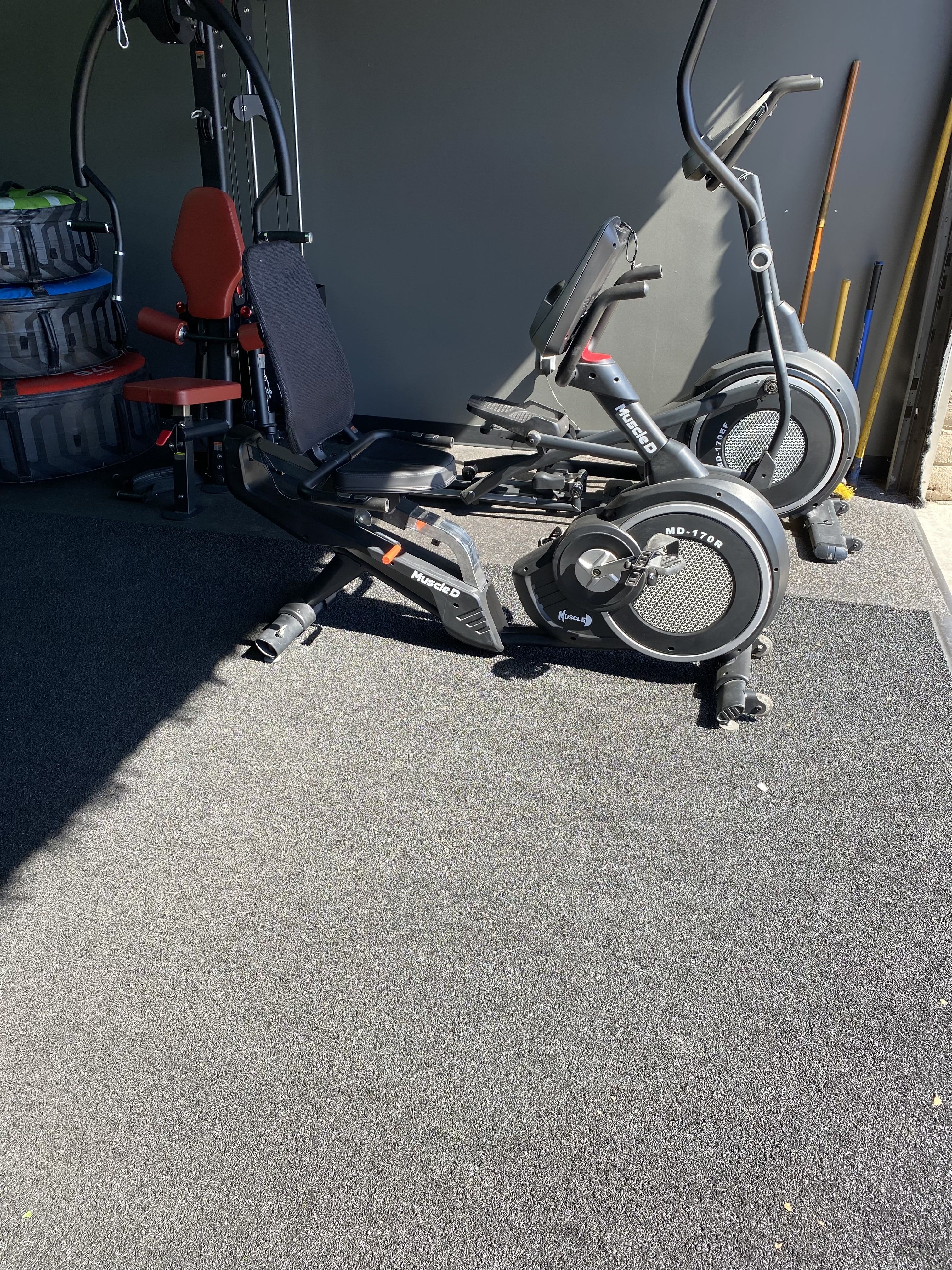 Elliptical and Recumbent Bike with cords for $999 together