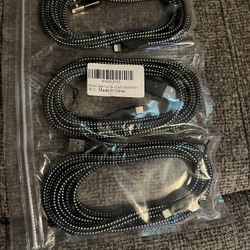 iPhone charging cables 