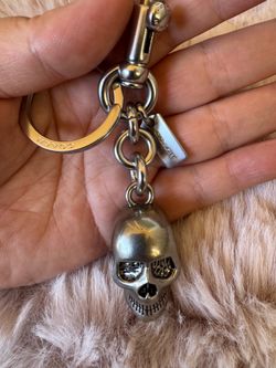 Coach skull bag charm