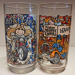 Vintage Vntg 1981 McDonald's Miss Ms. Piggy The Great Muppet Caper Collectible Movie Drinking Glass Cup