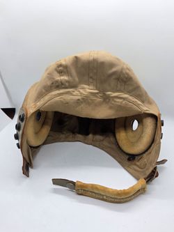 WW2 World War II US Army Air Forces lightweight flight helmet - Society Brand Hat Co * AN-H-15