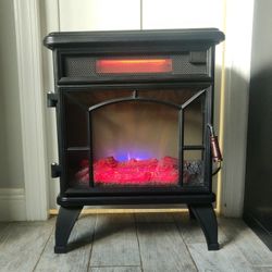 Duraflame Freestanding Electric Infrared Heater Fireplace