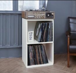 Way Basics White Recycled Paperboard 2-shelf Book Case
