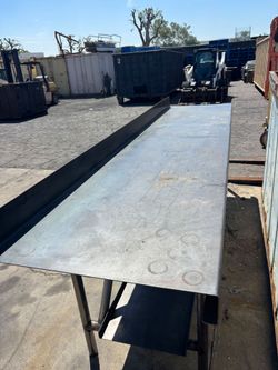 Large Stainless Steel Work Table