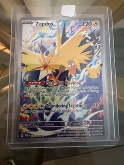 Pokémon TCG 30th Celebration Zapdos 133/128 Illustration Rare