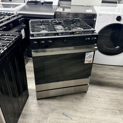 🔥Samsung BESPOKE Stainless Steel Slide In Gas Range With Airfry 🔥