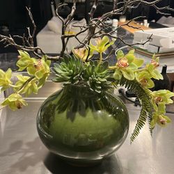 Faux Plant And Flower Arrangement 