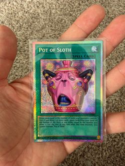 Yu-Gi-Oh Pot of Sloth 1st Edition Secret Rare