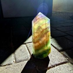 Rainbow Fluorite Point