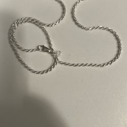 Sterling Silver Rope Chain