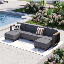 New, 6 Pieces Outdoor Patio Set( Already Assembled 