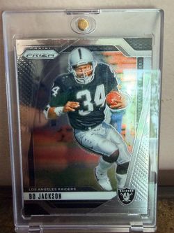 Bo Jackson Panini Prizm Los Angeles Raiders Card