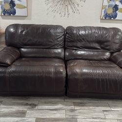 Brown Leather Couches 