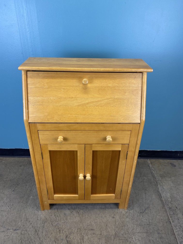 Petite Wooden Secretary Desk