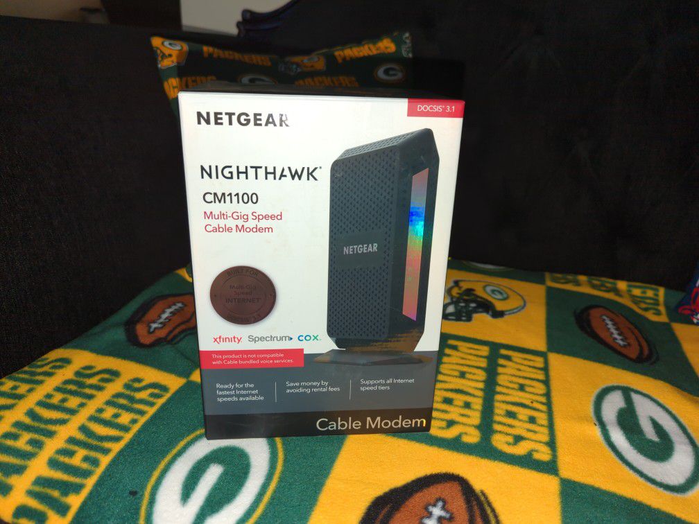 Netgear Nighthawk CM1100  Cable Modem.