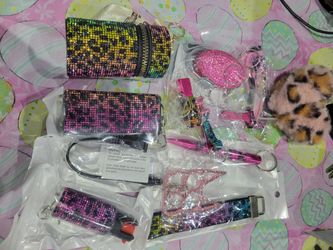 Rainbow Cheetah Safety Keychain Set