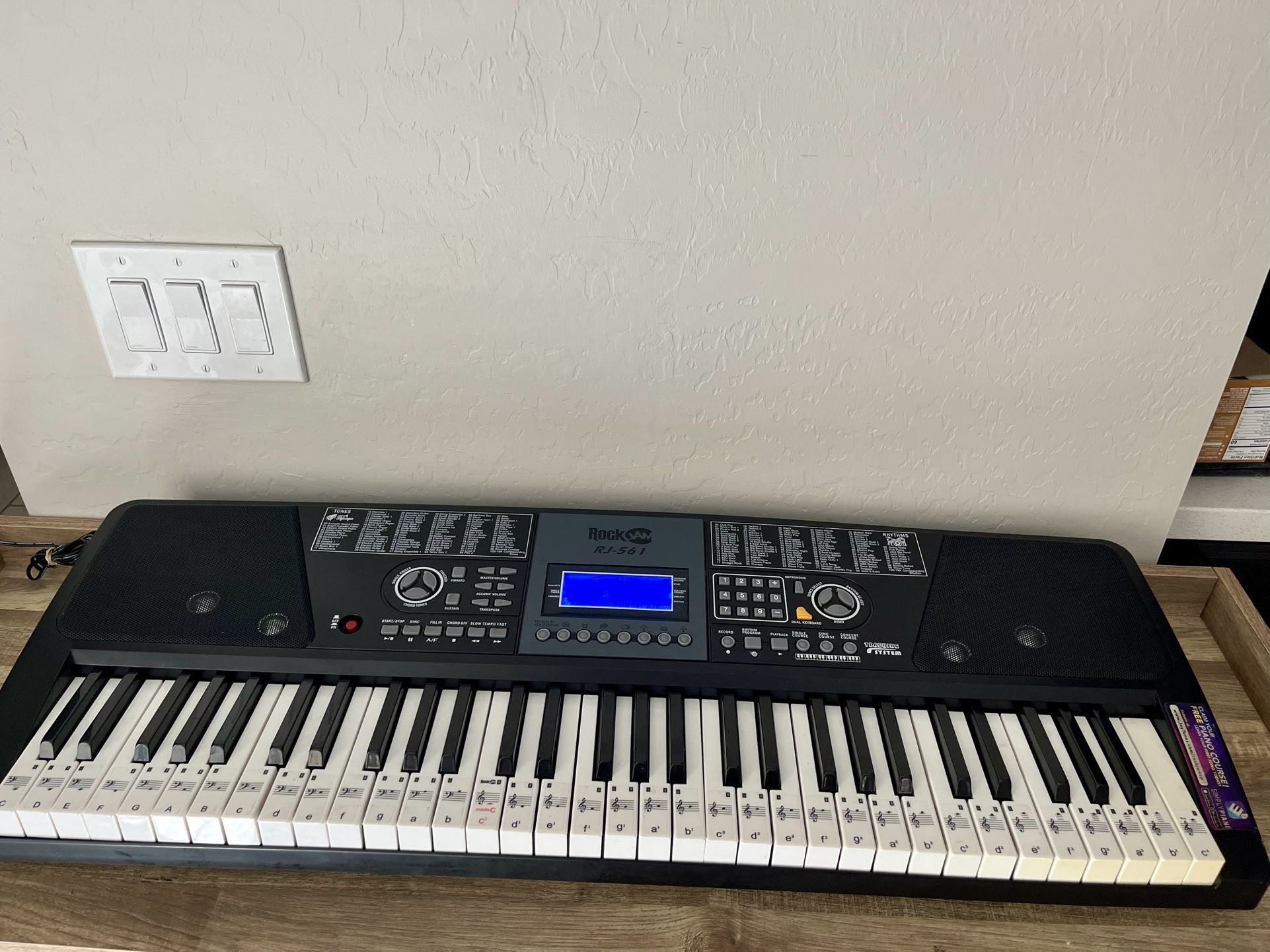 RockJam RJ-561 61 Key Keyboard