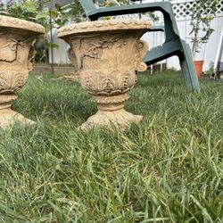 2 Urn Planters European Style