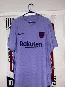 Nike ADV Mens Lavender Purple FC Barcelona 21/22 Authentic Away Jersey Size 3XL